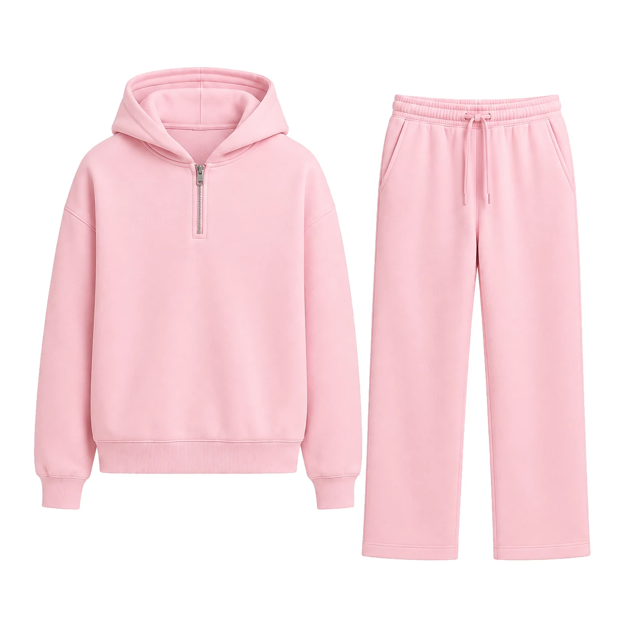 Baby Pink single-color matching set.