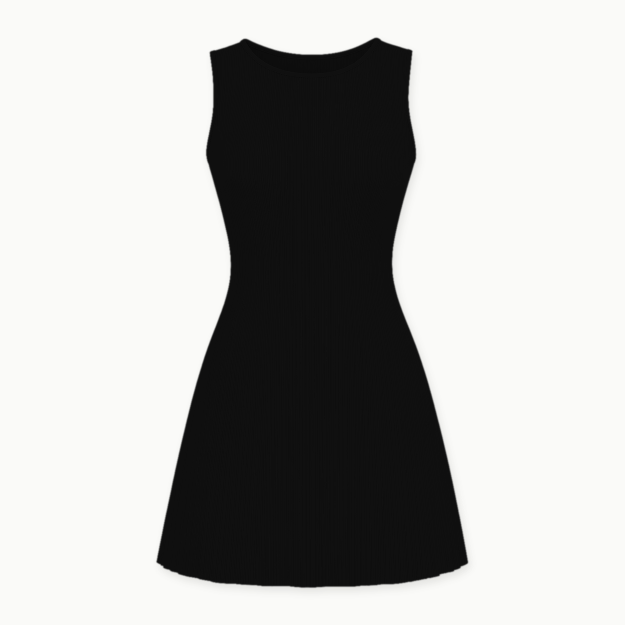 Black - women's sleeveless pleated A-line mini dress