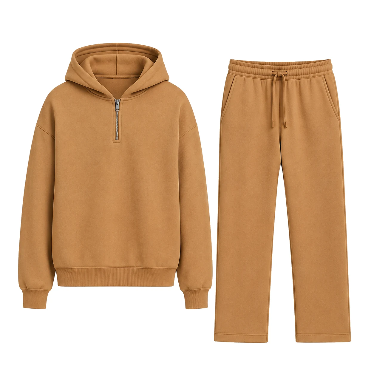 Camel Brown single-color matching set.