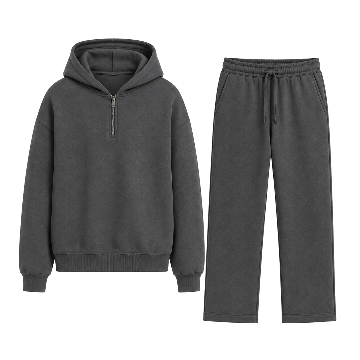 Dark Gray single-color matching set.