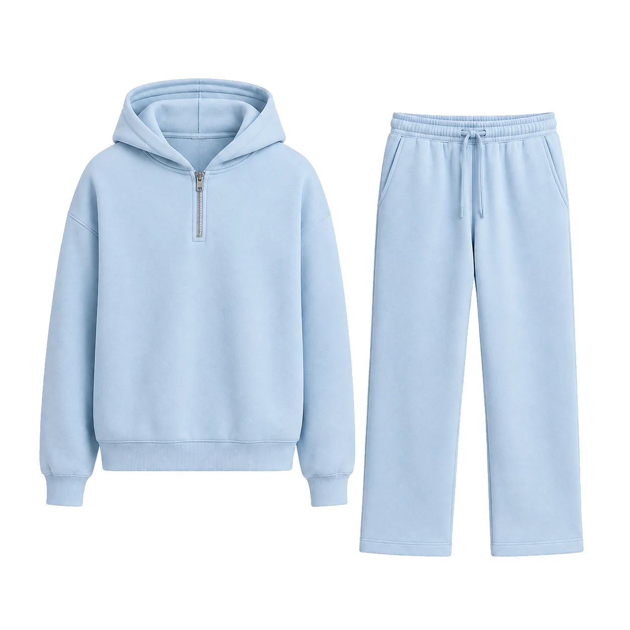 Light Blue single-color matching set.