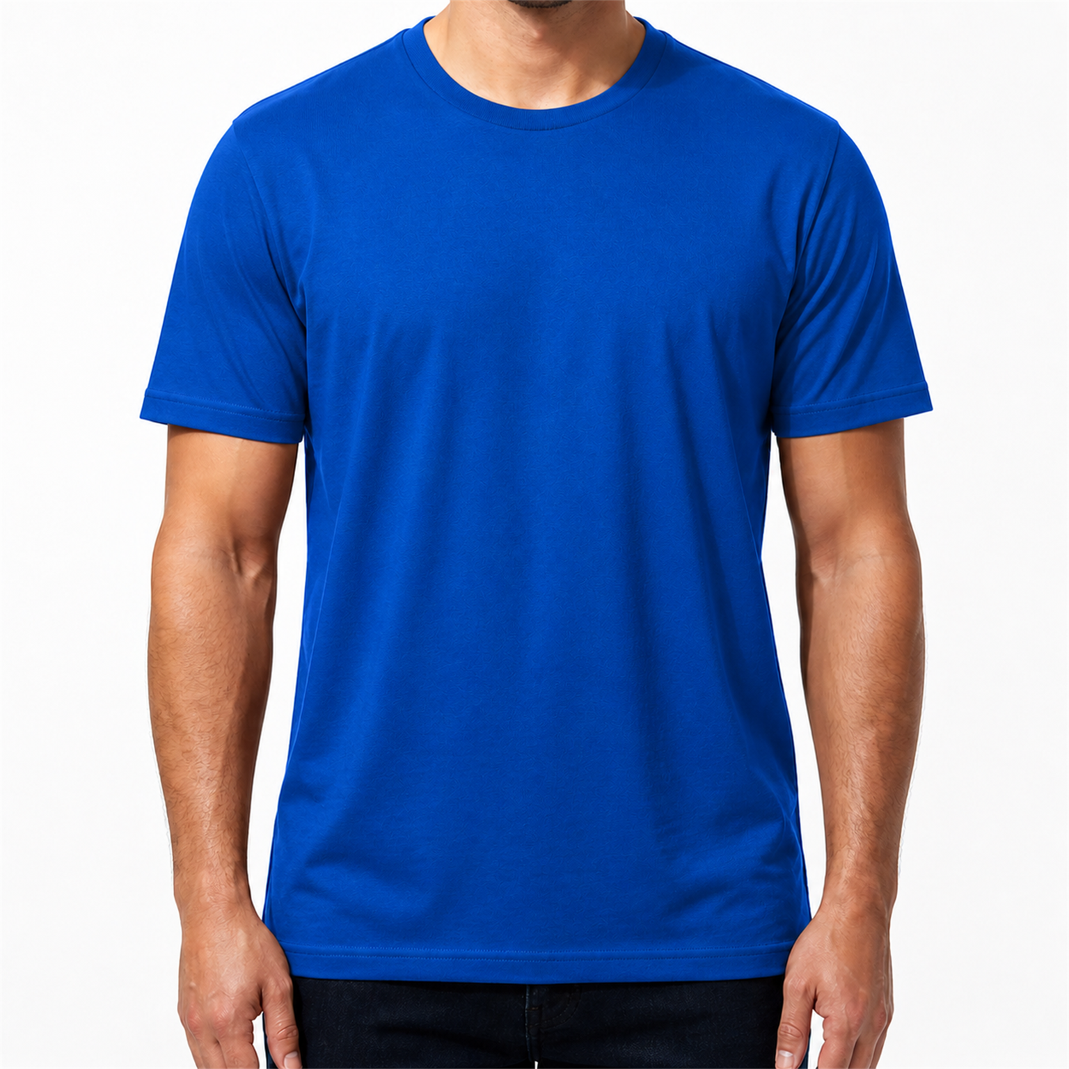 Royal Blue - men's smooth crew-neck T-shirt