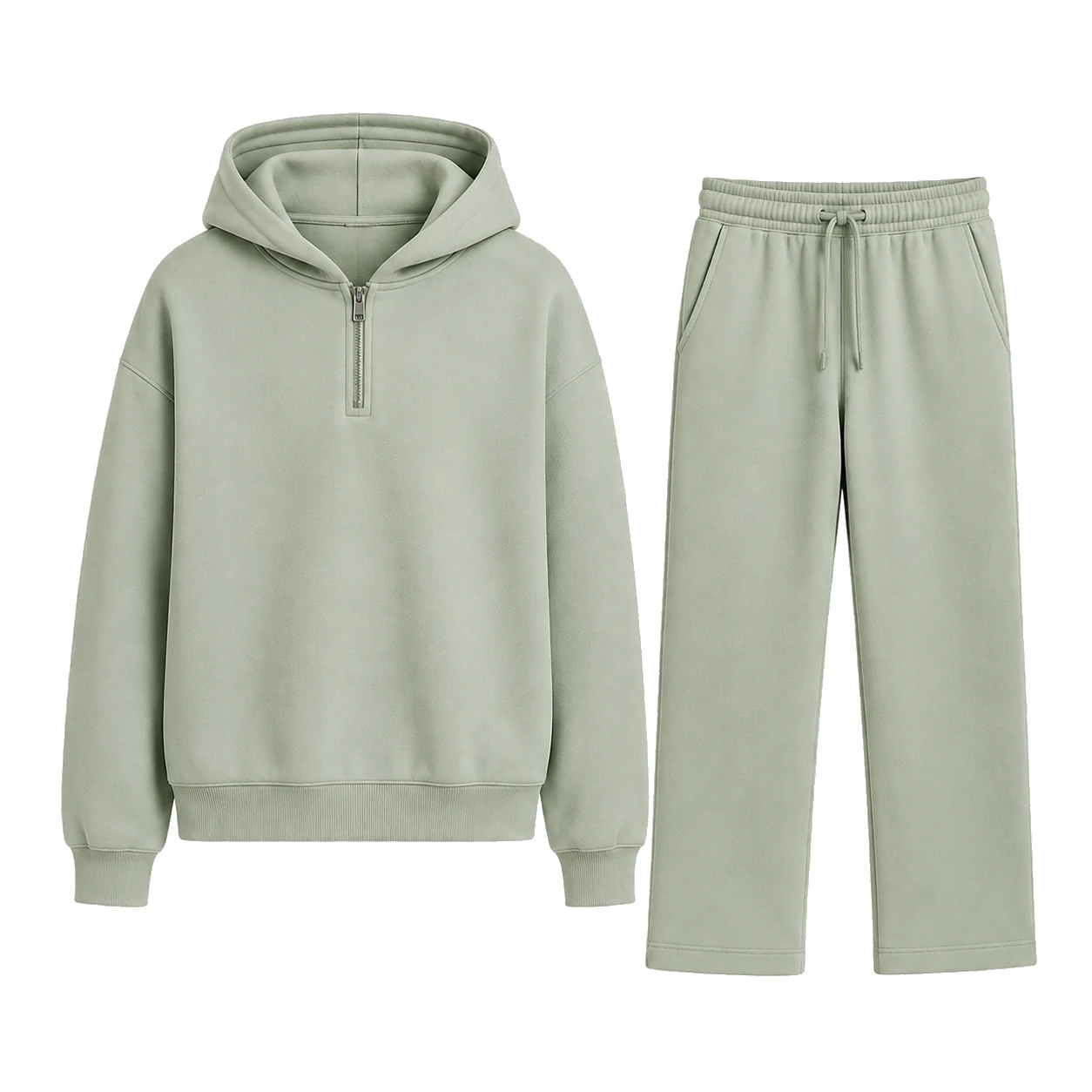 Sage Green single-color matching set.