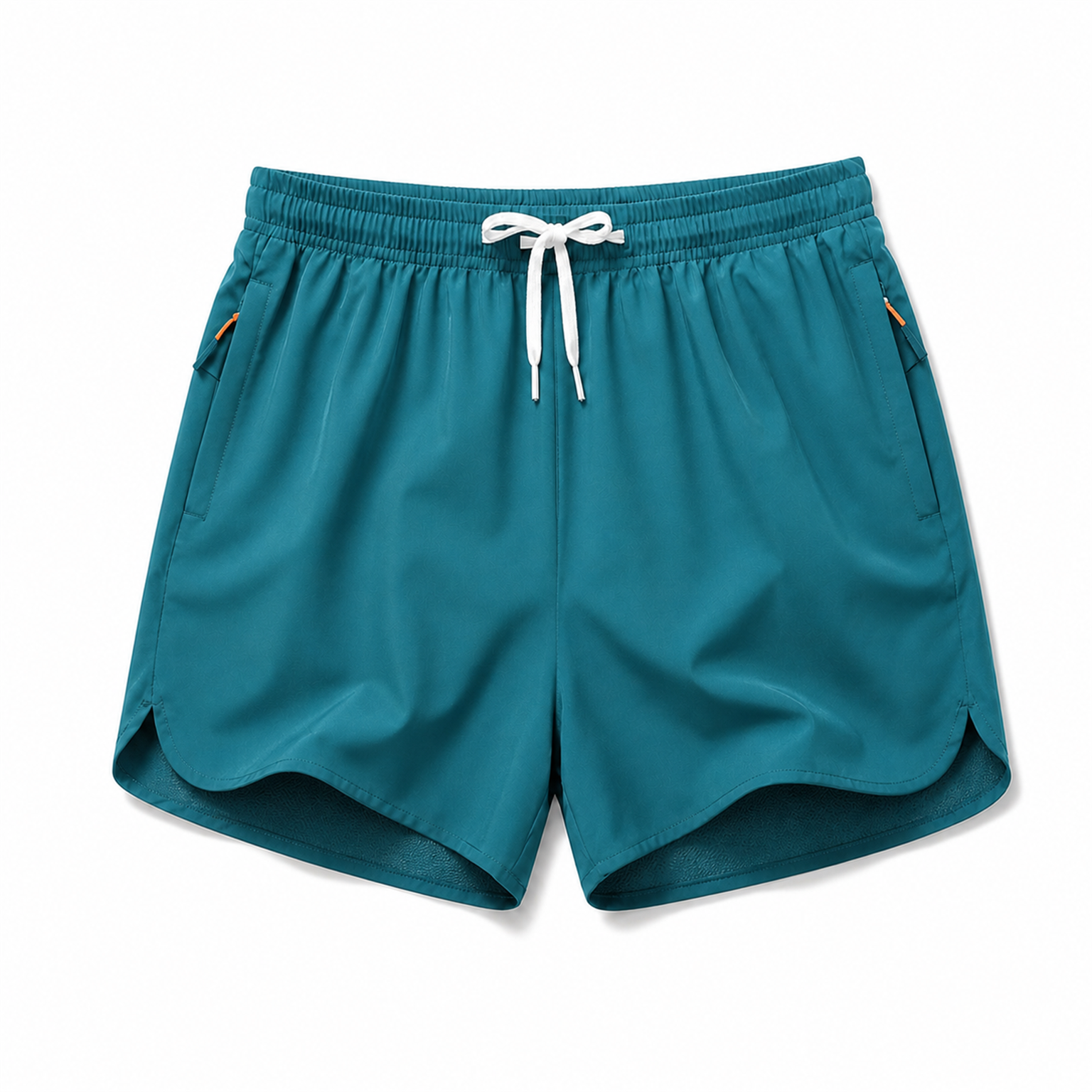 Teal men's lined athletic shorts