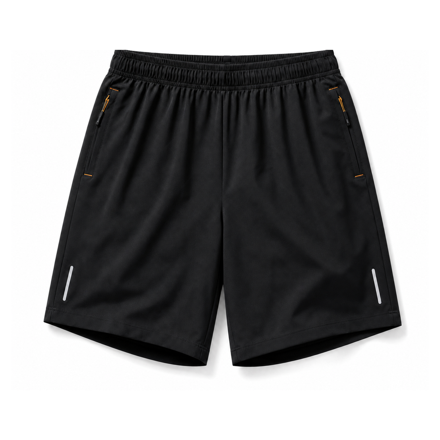 Men's quick-dry zip-pocket active shorts - sku black