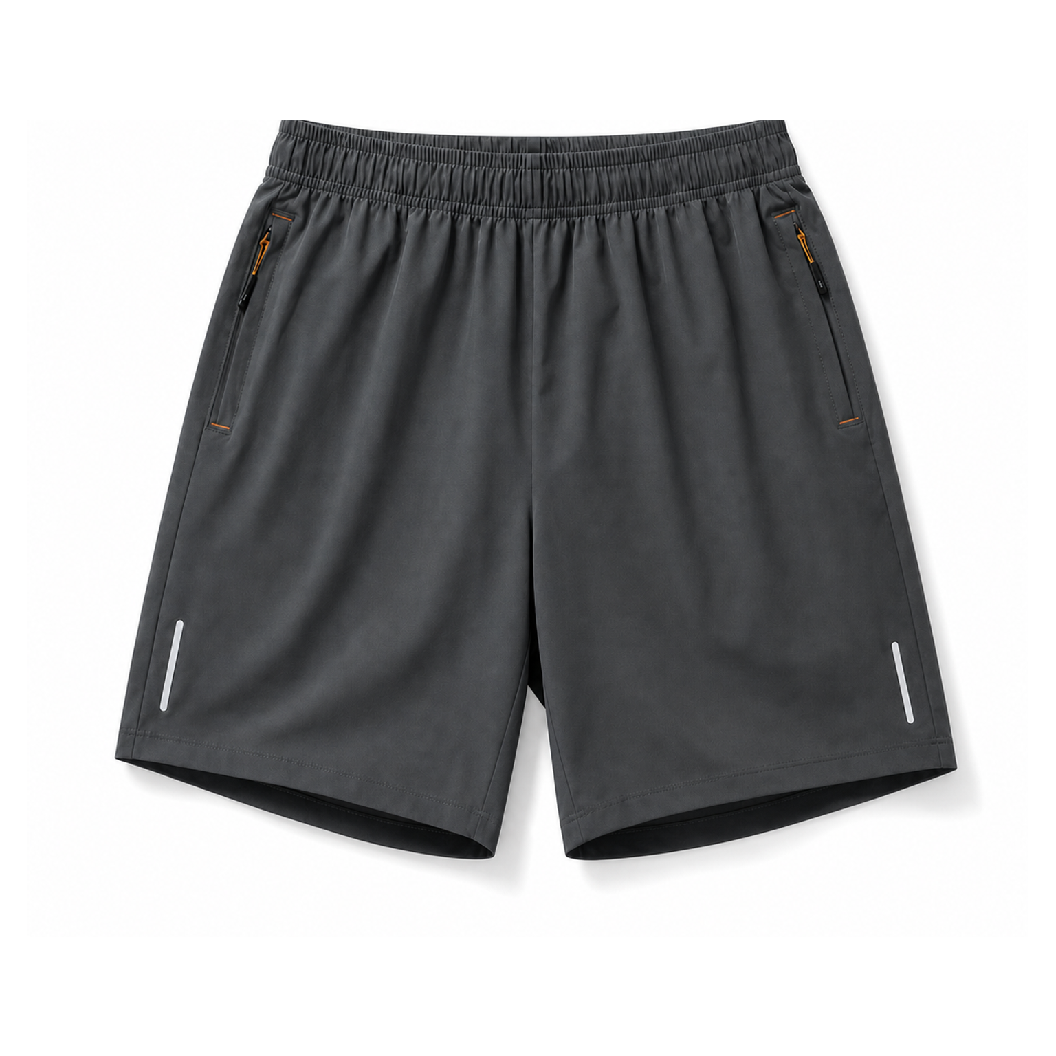 Men's quick-dry zip-pocket active shorts - sku charcoal gray