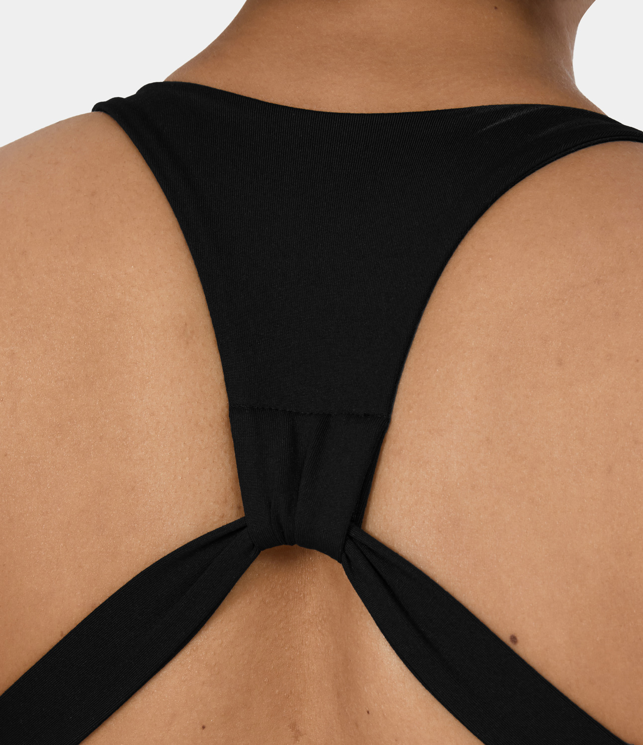 Low Support Backless Racerback Crisscross Yoga Sports Bra