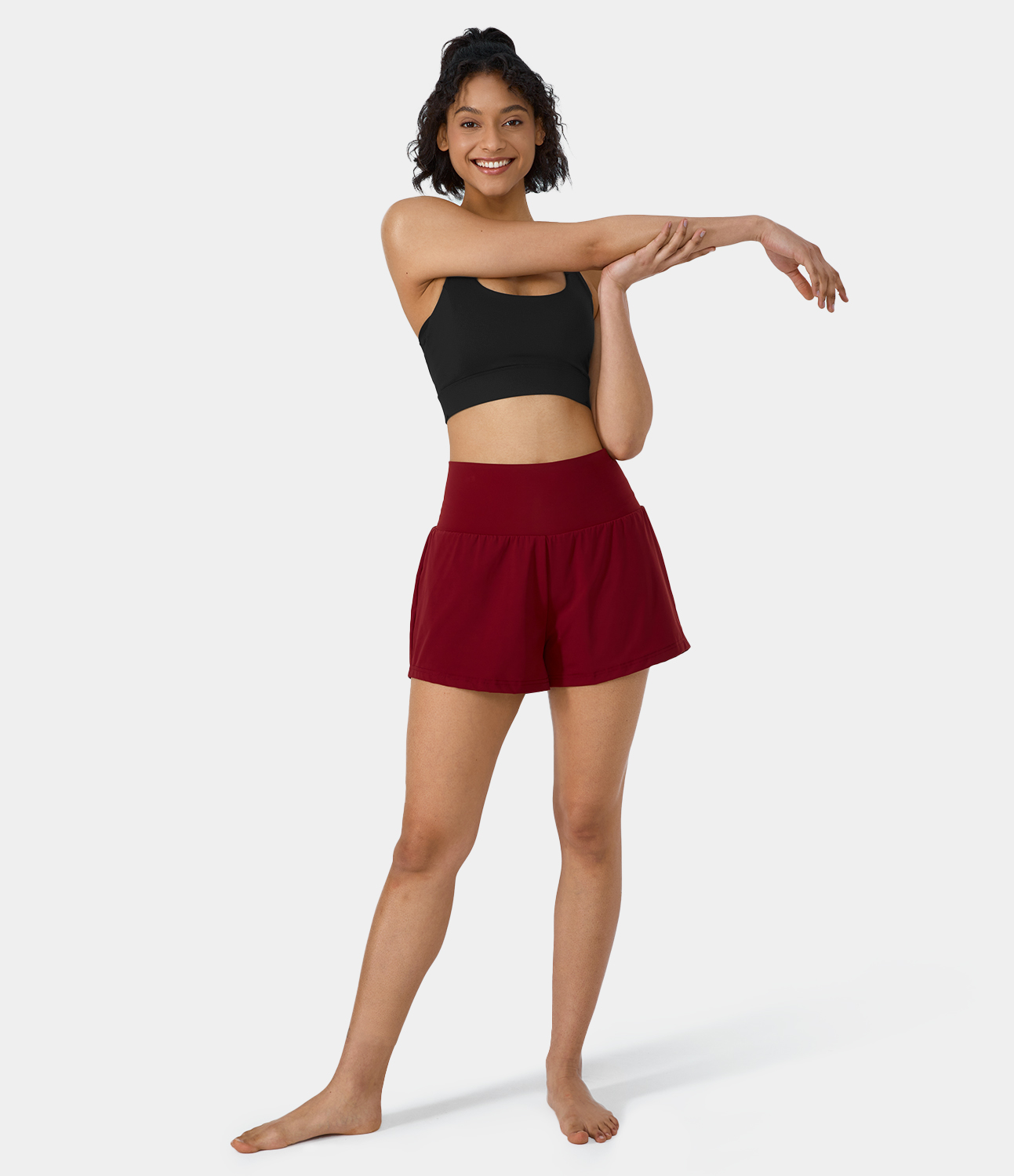 Low Support Backless Racerback Crisscross Yoga Sports Bra