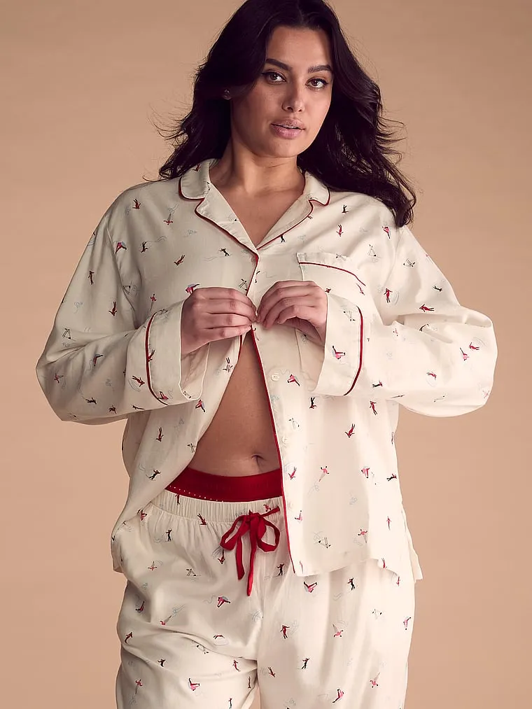 Flannel Long Pajama Set