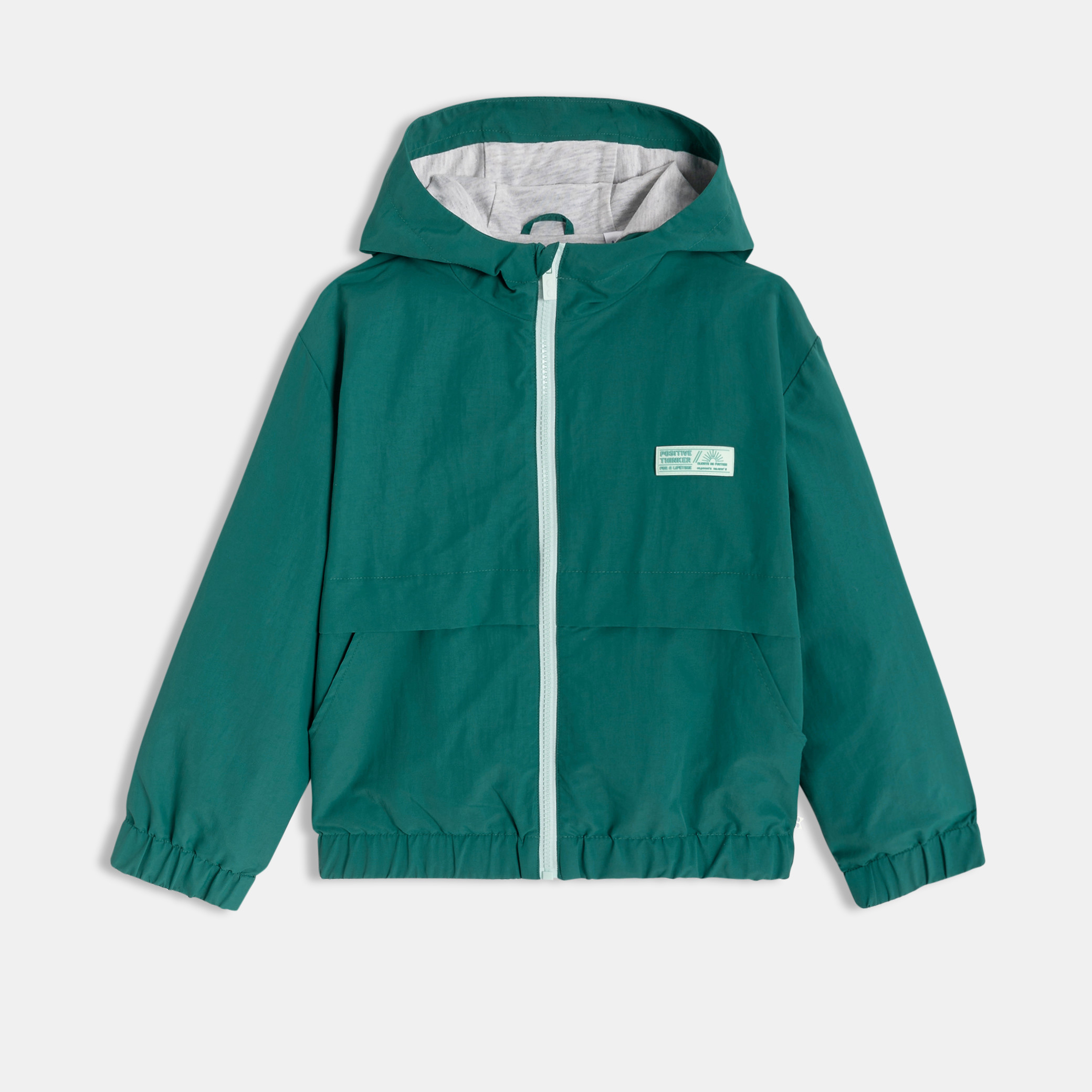 Blouson coupe-vent déperlant bleu Garçon - Vert Emeraude