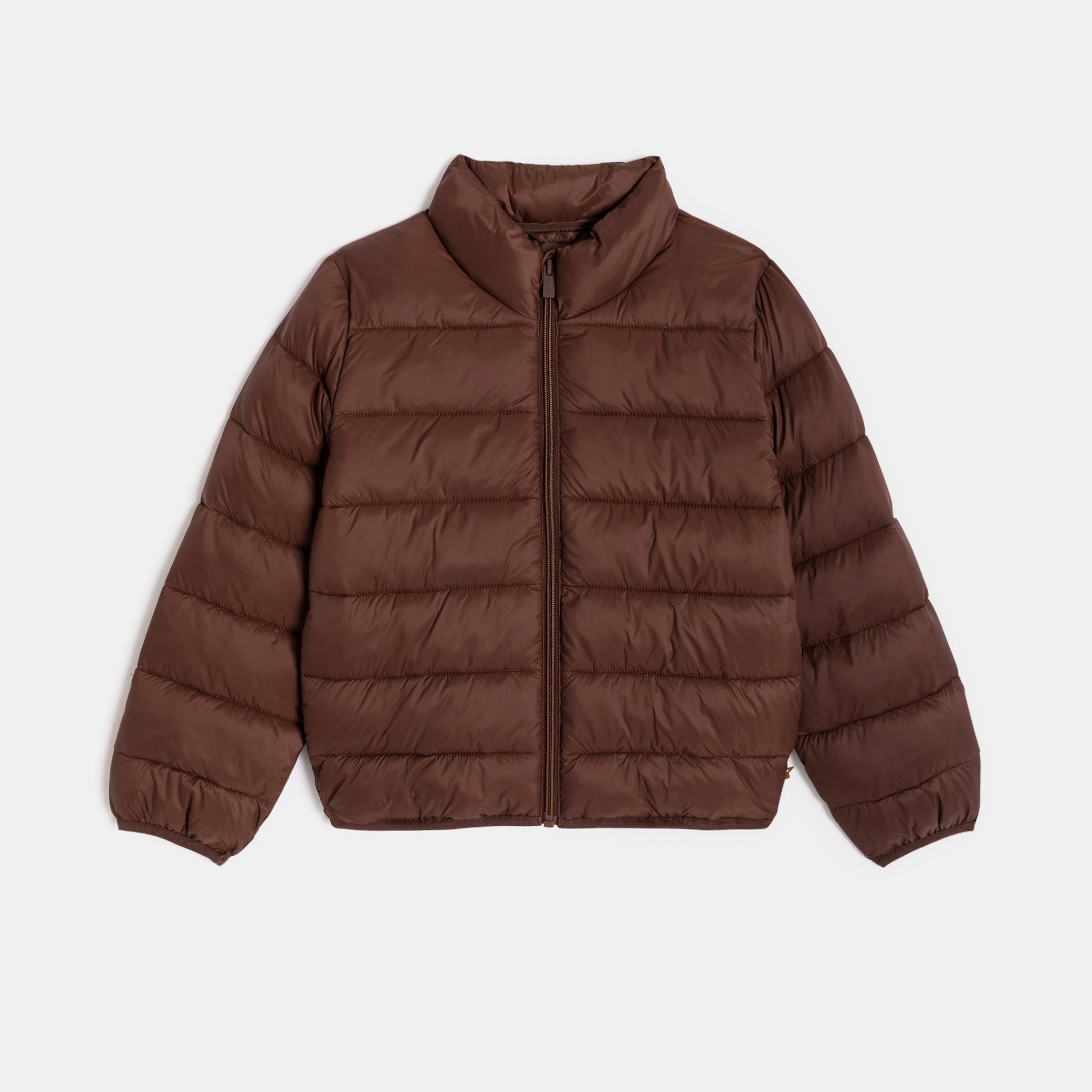 Doudoune col montant marron Garçon - Chocolat