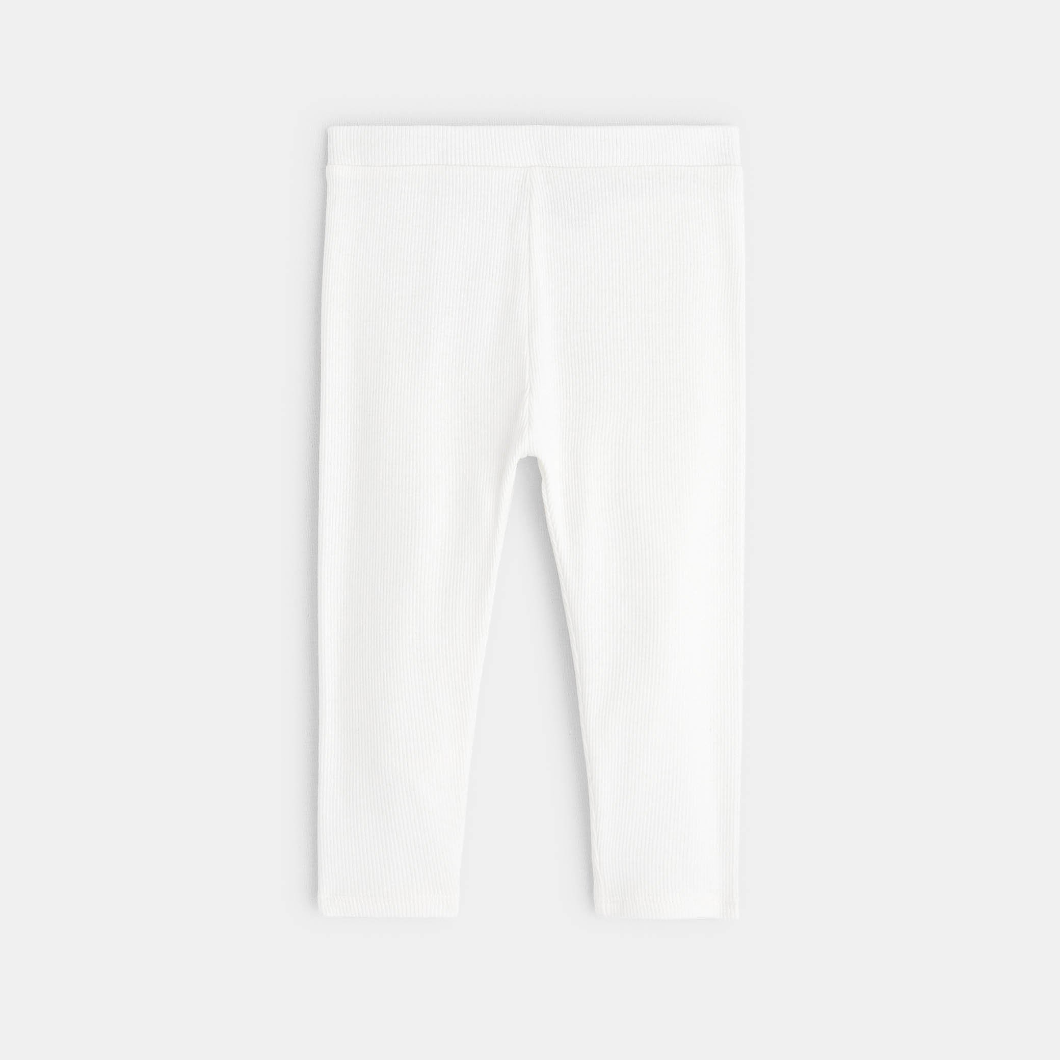 Legging rose bébé fille - Blanc