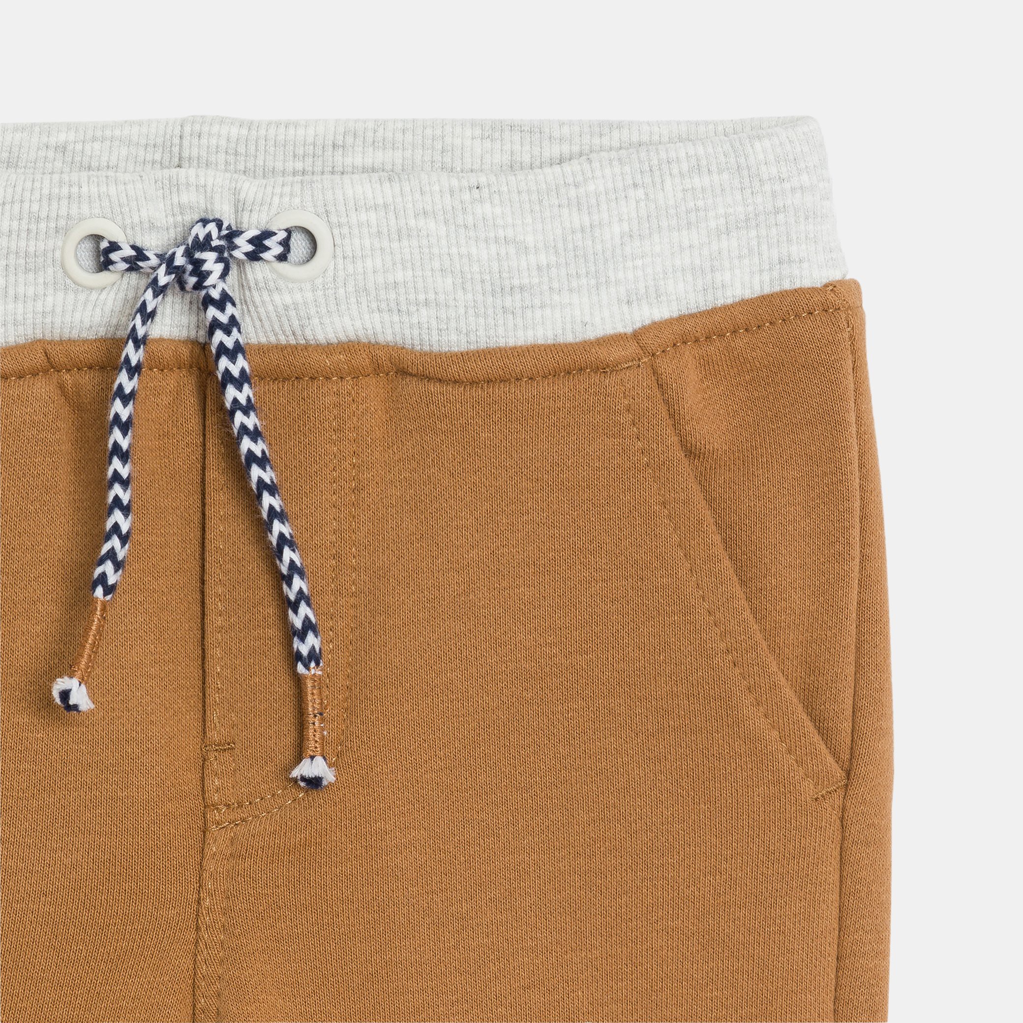 Pantalon jogging bleu bébé garçon - Marron Sienne