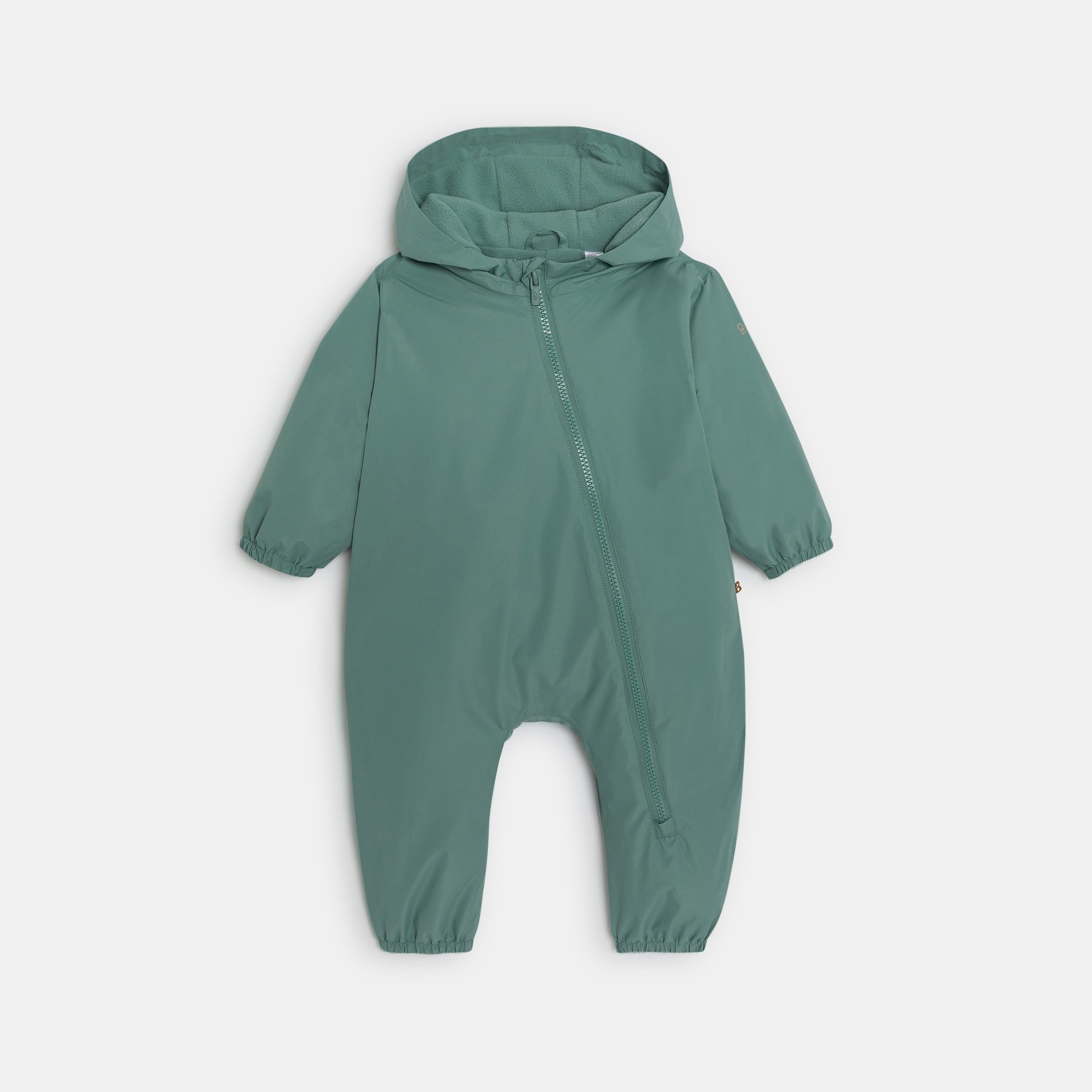 Combinaison de pluie doublée polaire vert bébé mixte - Vert Amande