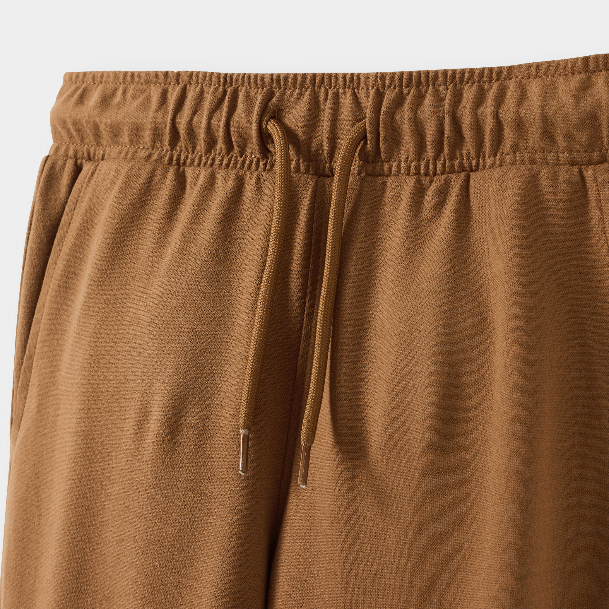 Jogging en molleton light uni marine Garçon - Camel