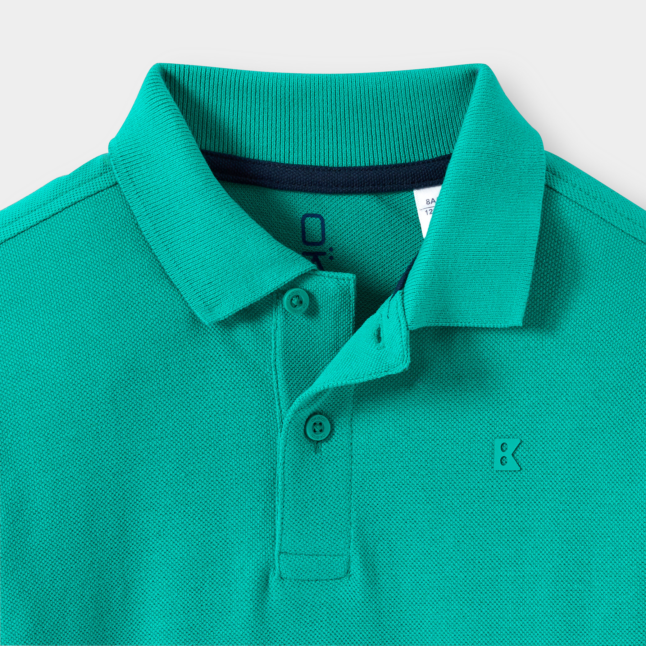 Polo bleu chardon garçon - Vert Empire