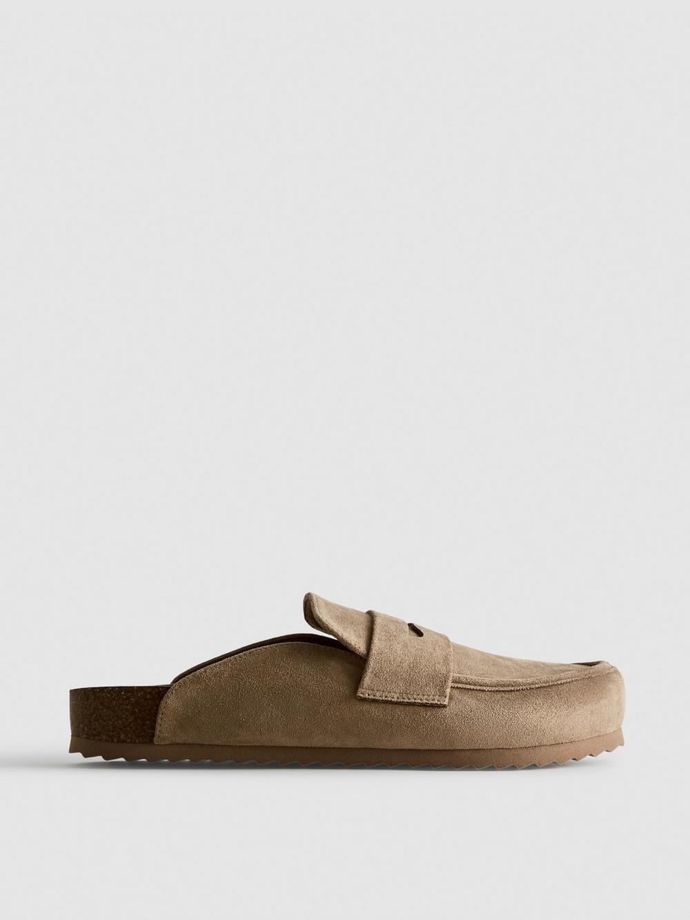 Loafer Clog Sandals - Sand