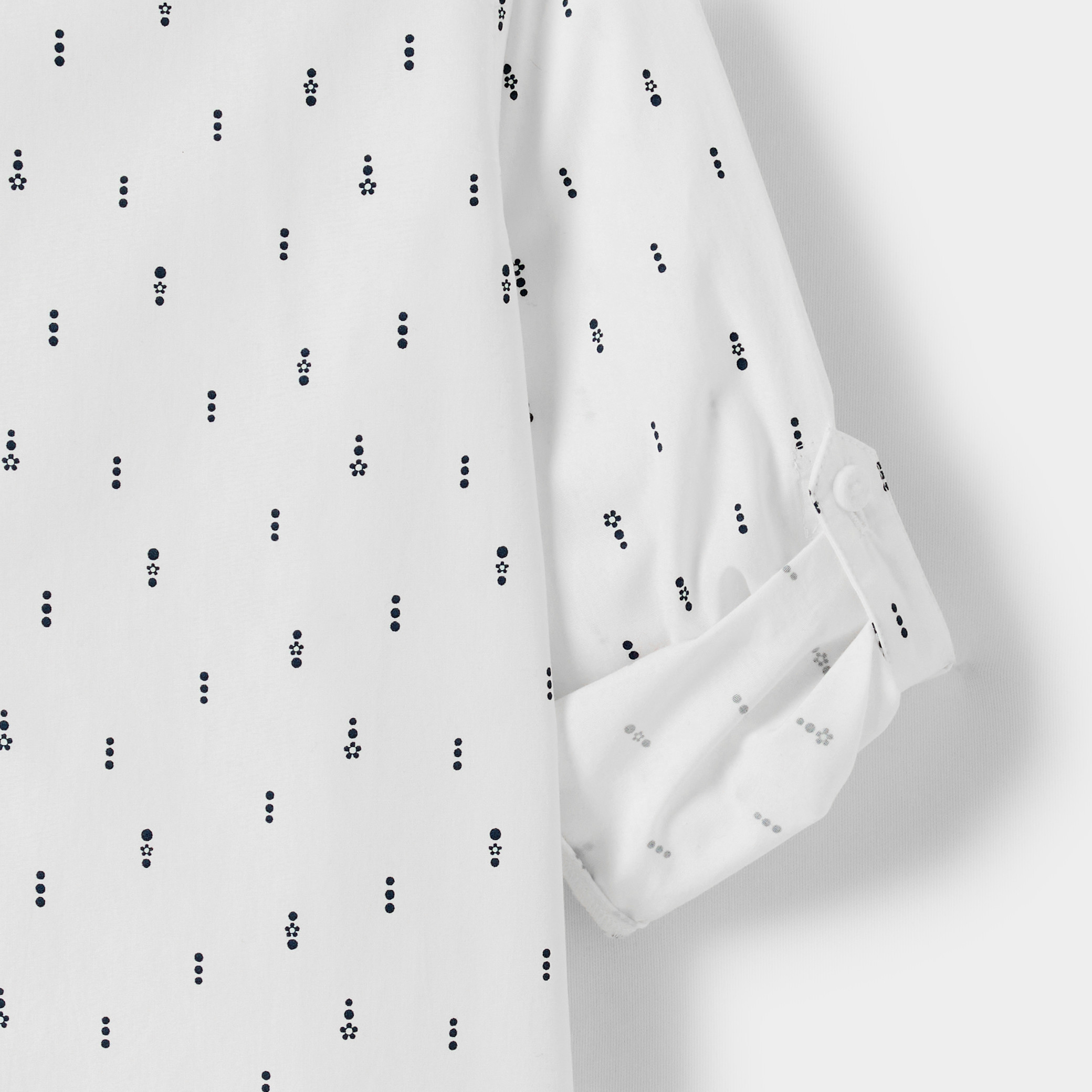 Chemise blanche nœud papillon Garçon - Imprimé blanc