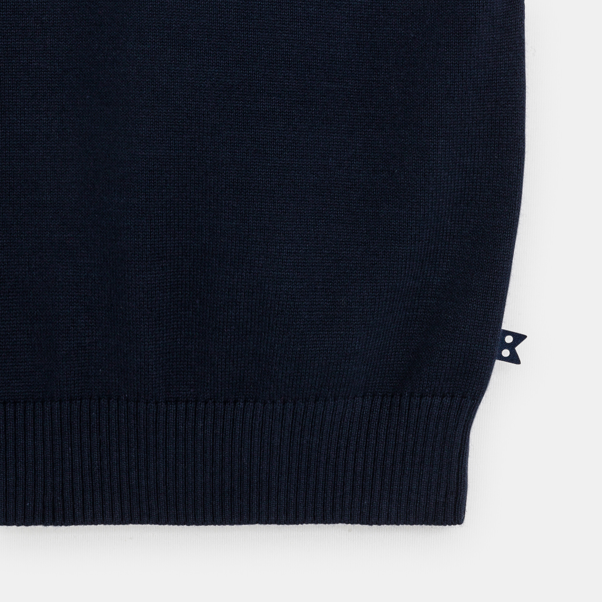 Pull sans manches col V bleu marine Garçon - Bleu marine