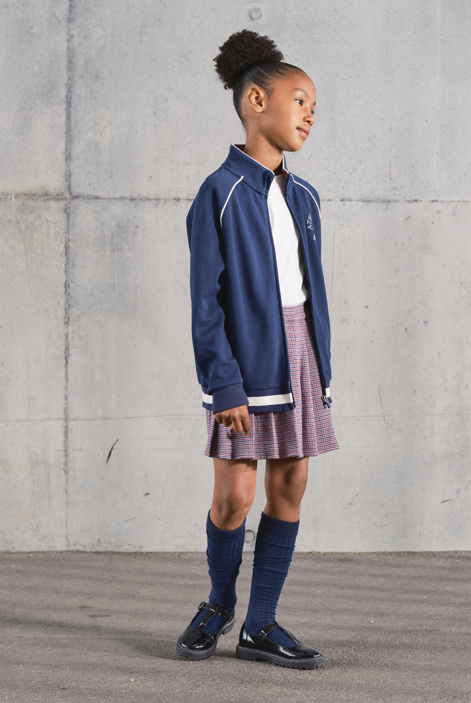 Veste zippée bleue garçon - Bleu navy