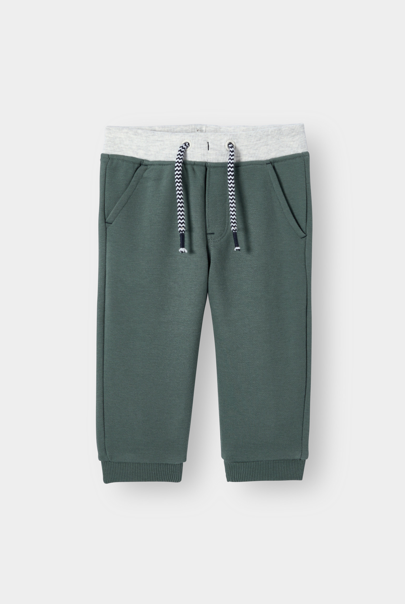 Pantalon jogging bleu bébé garçon - Vert Cyprès