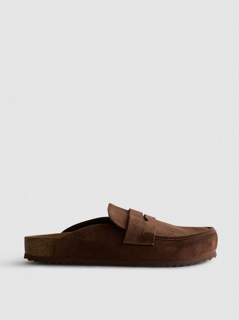 Loafer Clog Sandals - Chocolate