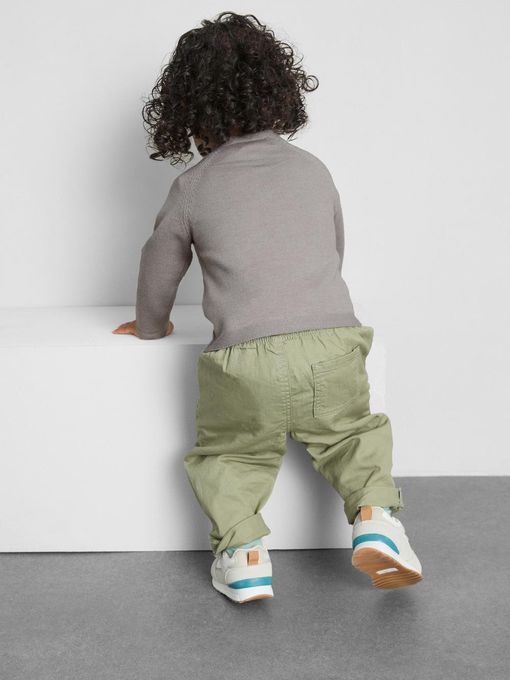 0-18mths | Newborn Pointelle Knit Cardigan - Gray
