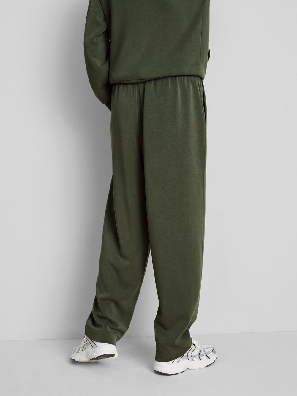 Modal Blend Tapered Joggers - Olive