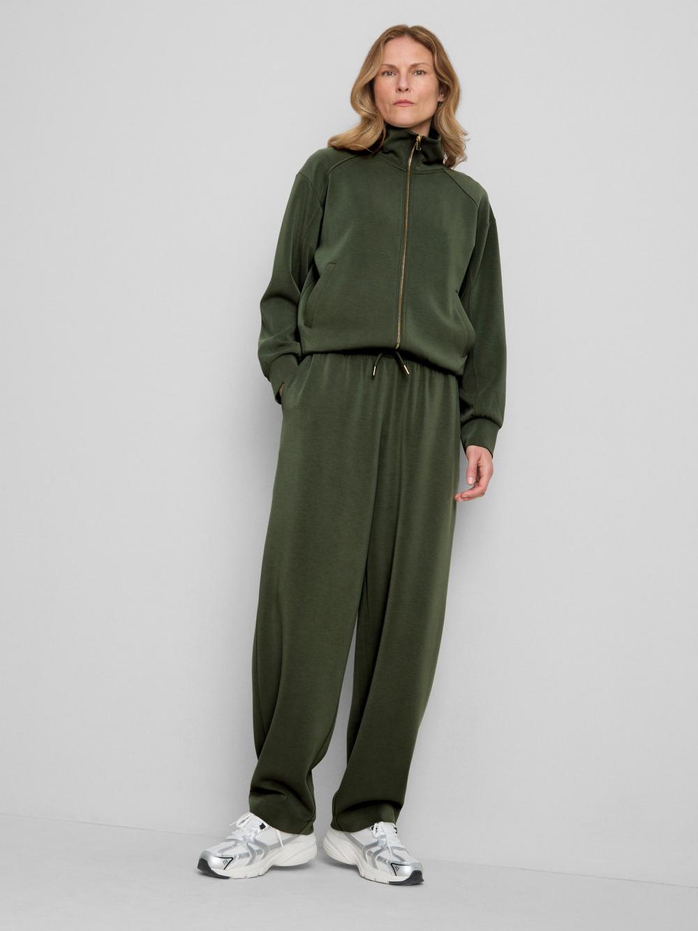 Modal Blend Tapered Joggers - Olive