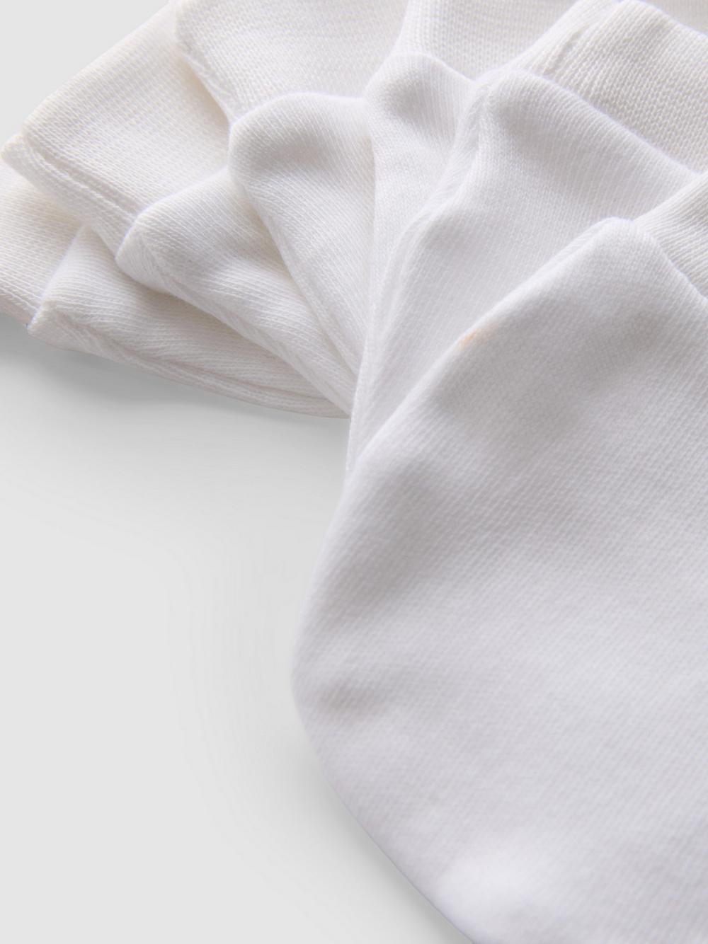 3pk Baby Scratch Mitts - White