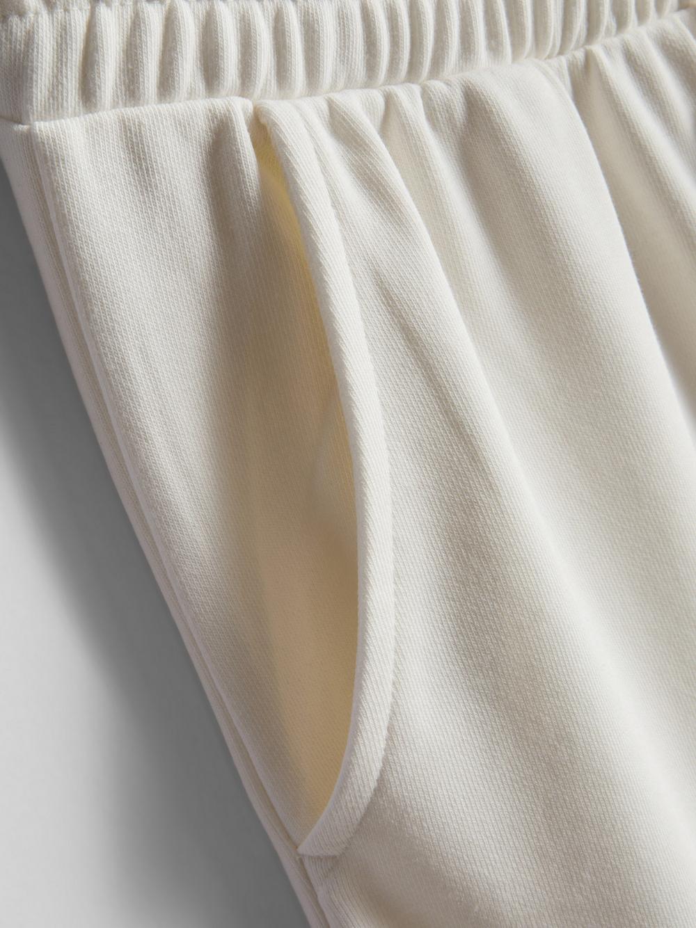 Cotton Rich Wide Leg Sweatpants - Ivory