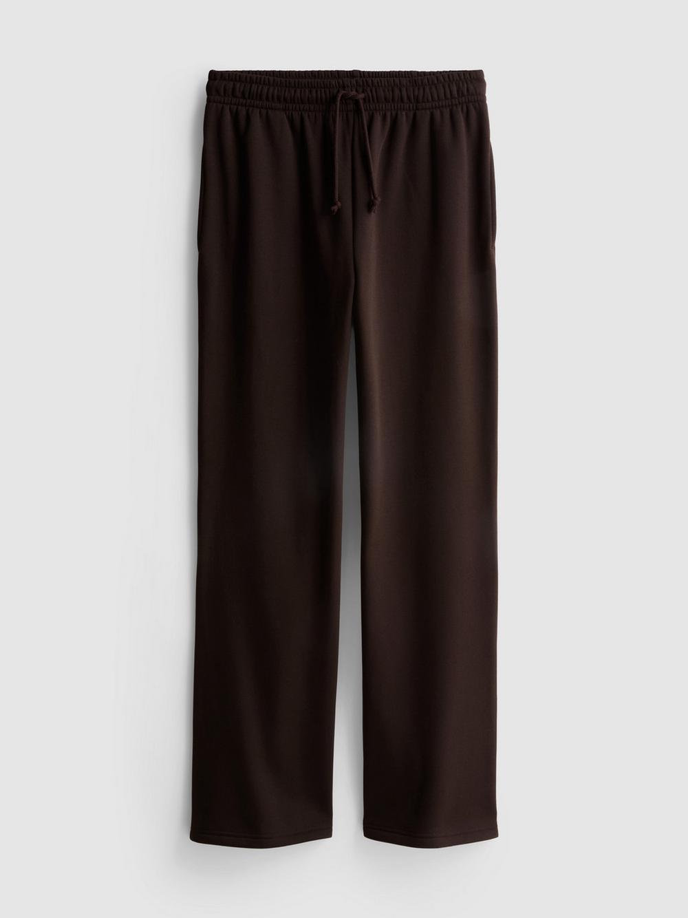 Cotton-Blend Straight-Leg Joggers - Chocolate