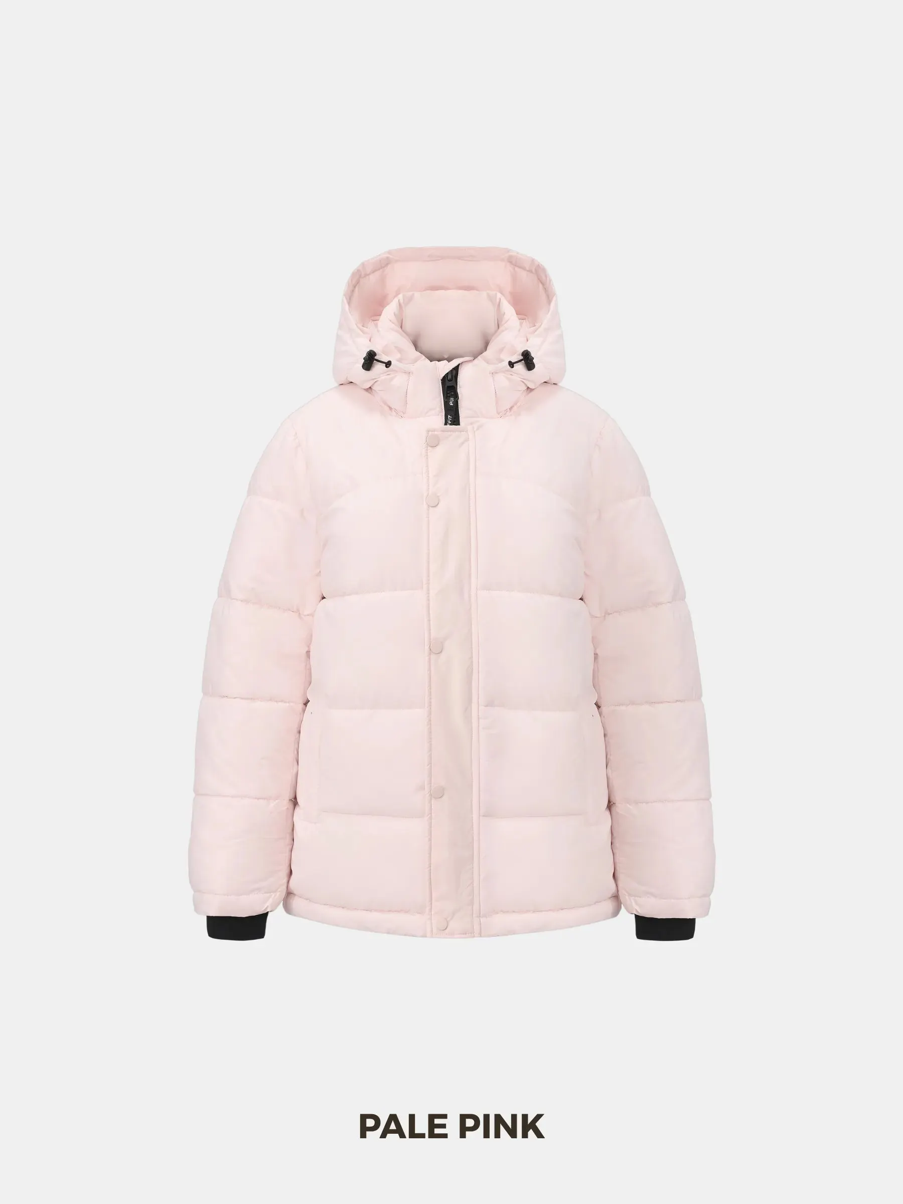 Detachable Hooded Regular Length Puffer Jacket