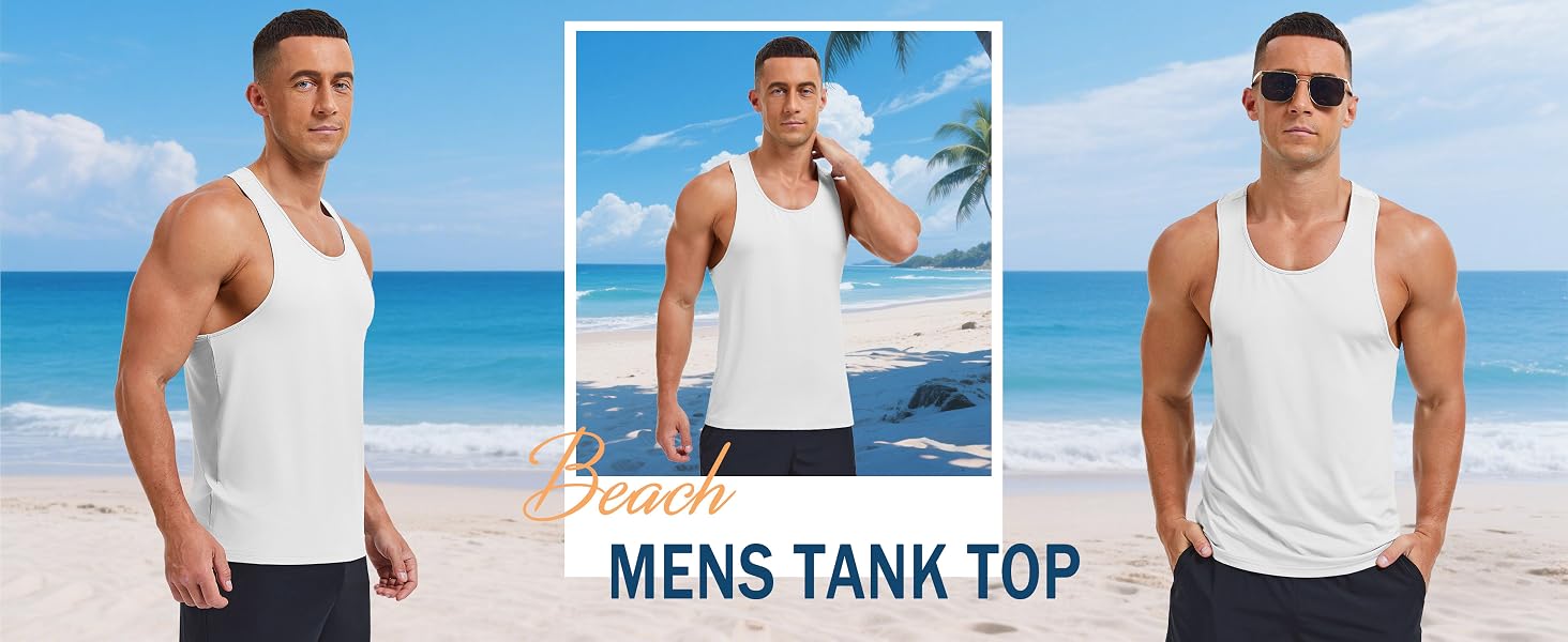 Men's Activewear Tank Tops Bodybuilding Stringer Workout Gym Tank Tops