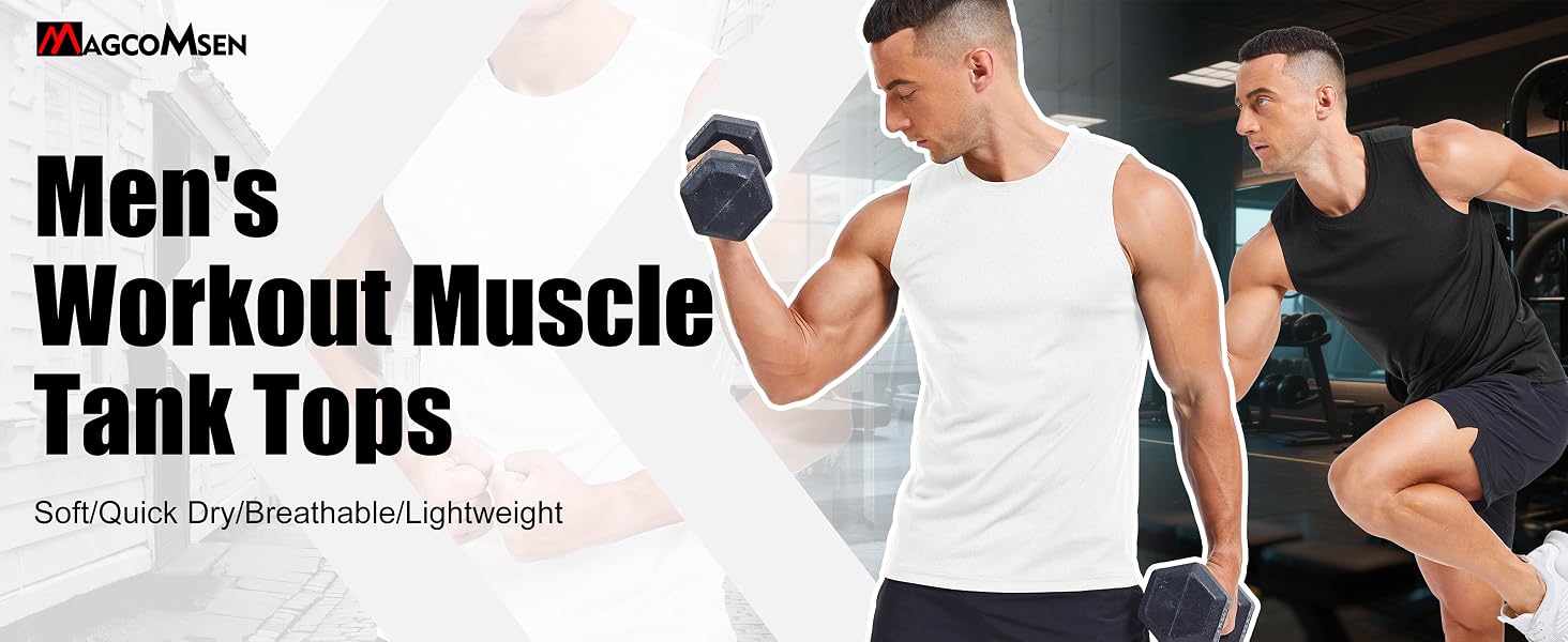 Mens Tank Top Muscle T Shirts Gym Workout Tank Tops