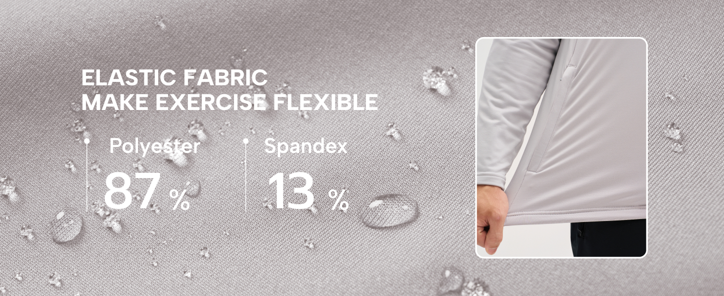 87% Polyester and 13% Spandex Water Resistant Stretchy Fabric
