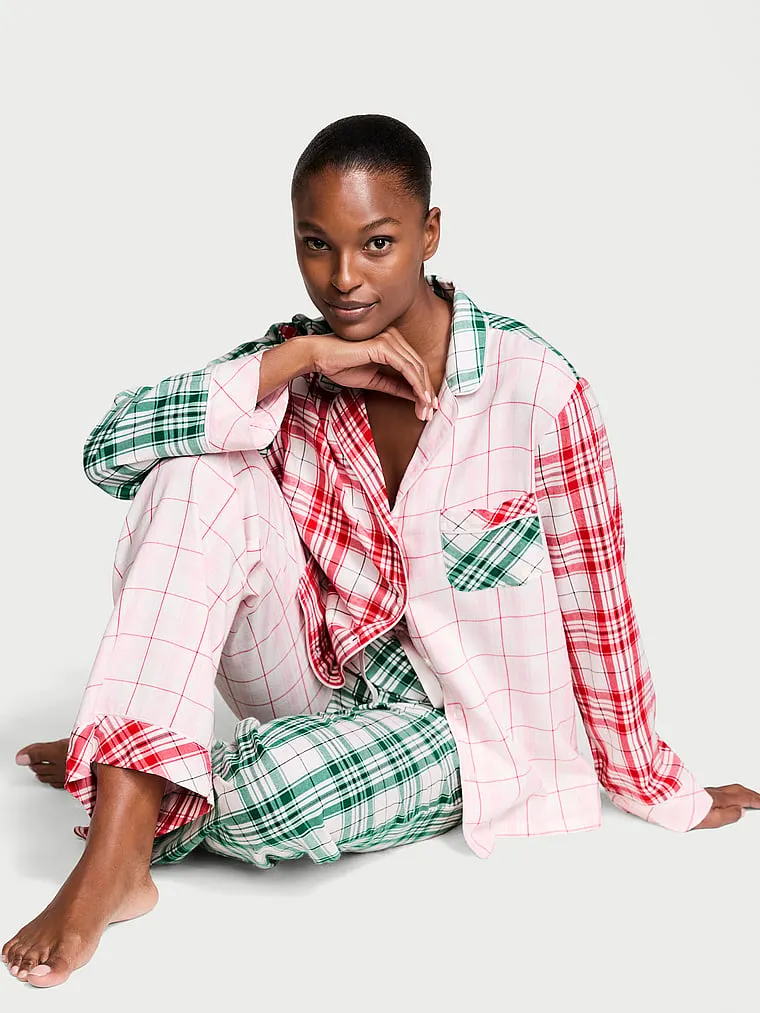Flannel Long Pajama Set