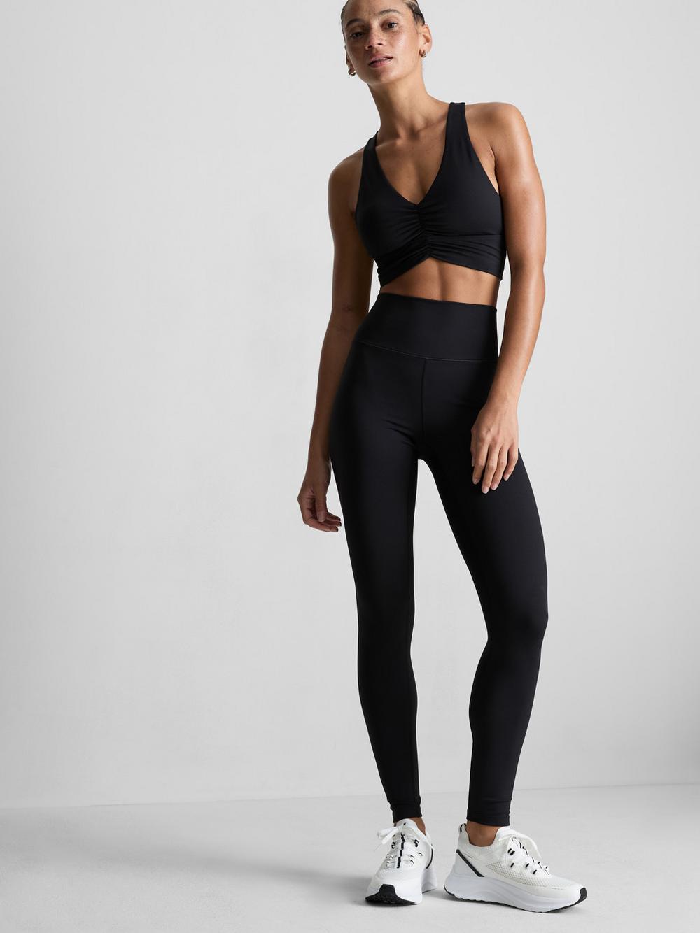 Buttery Soft High-Waisted Active Leggings - Black