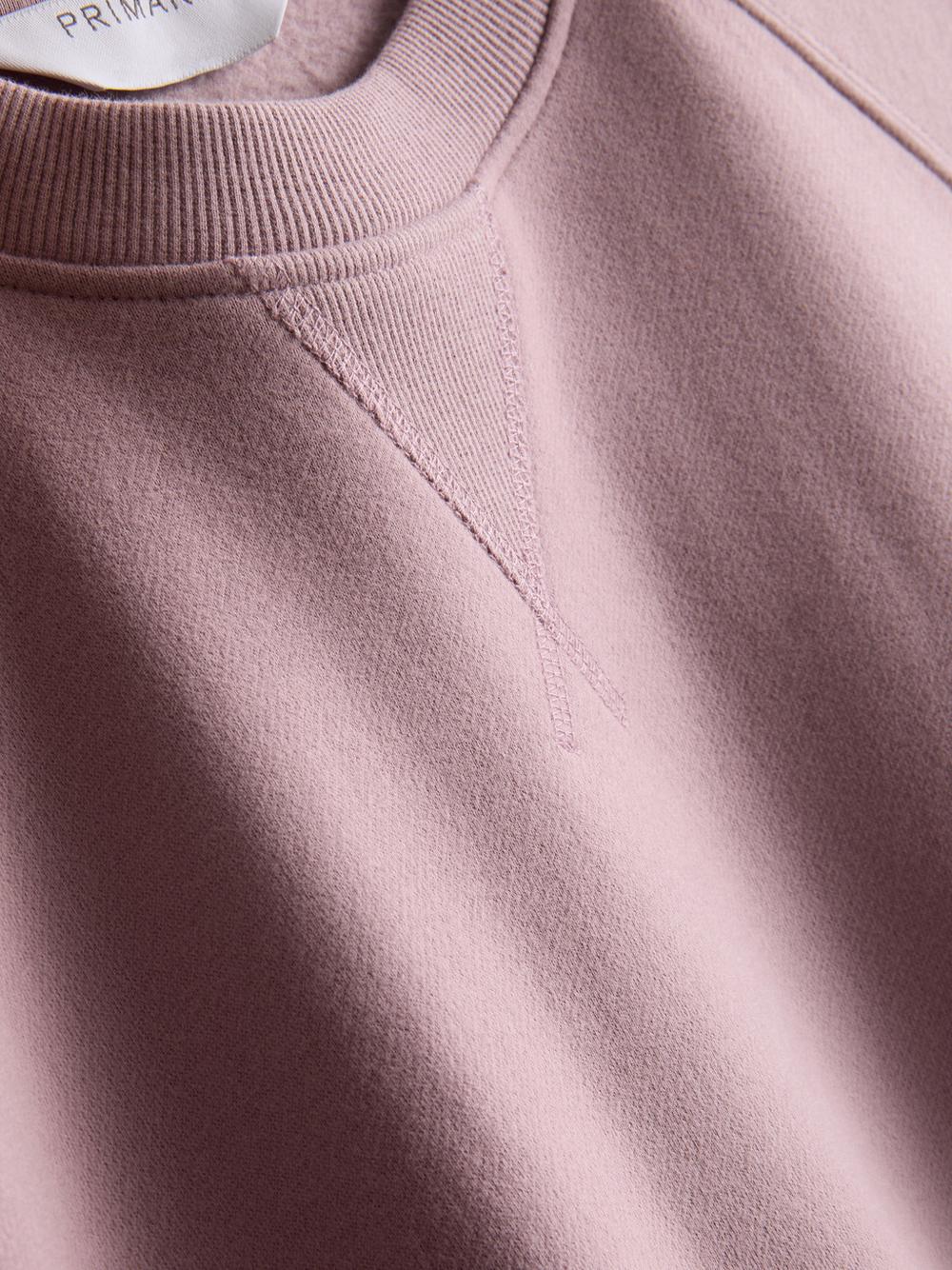 Cotton-Rich Raglan Sweatshirt - Pink