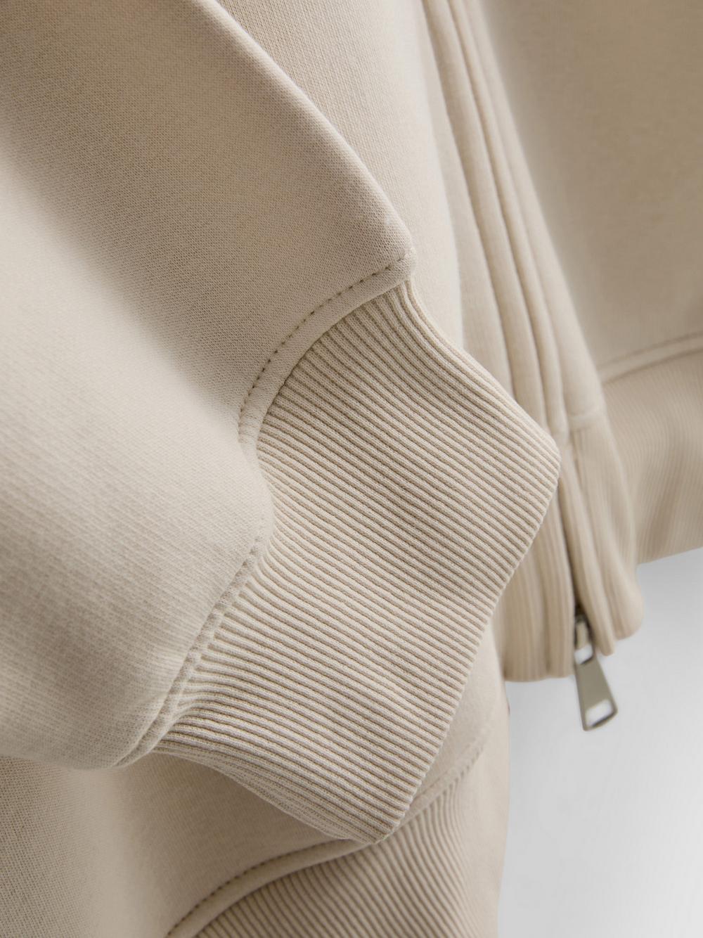 Bon Jovi Zip-Up Hoodie - Ivory