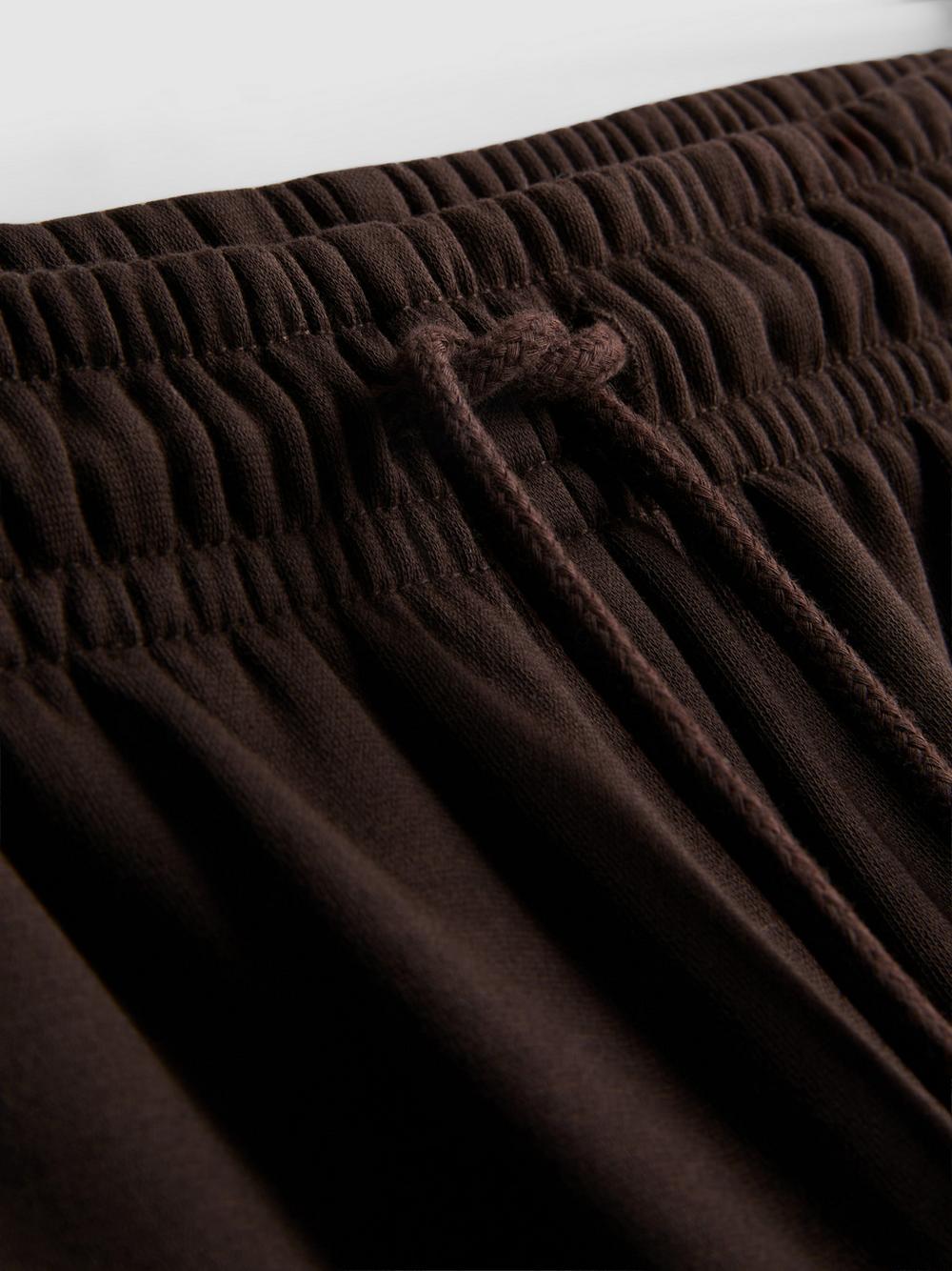 Cotton-Blend Straight-Leg Joggers - Chocolate
