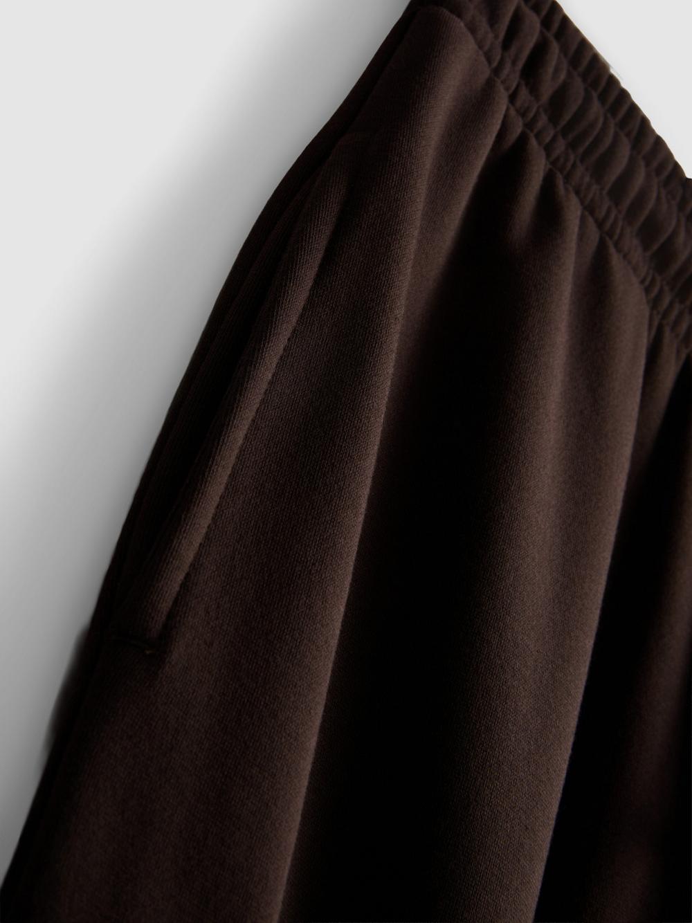 Cotton-Blend Straight-Leg Joggers - Chocolate
