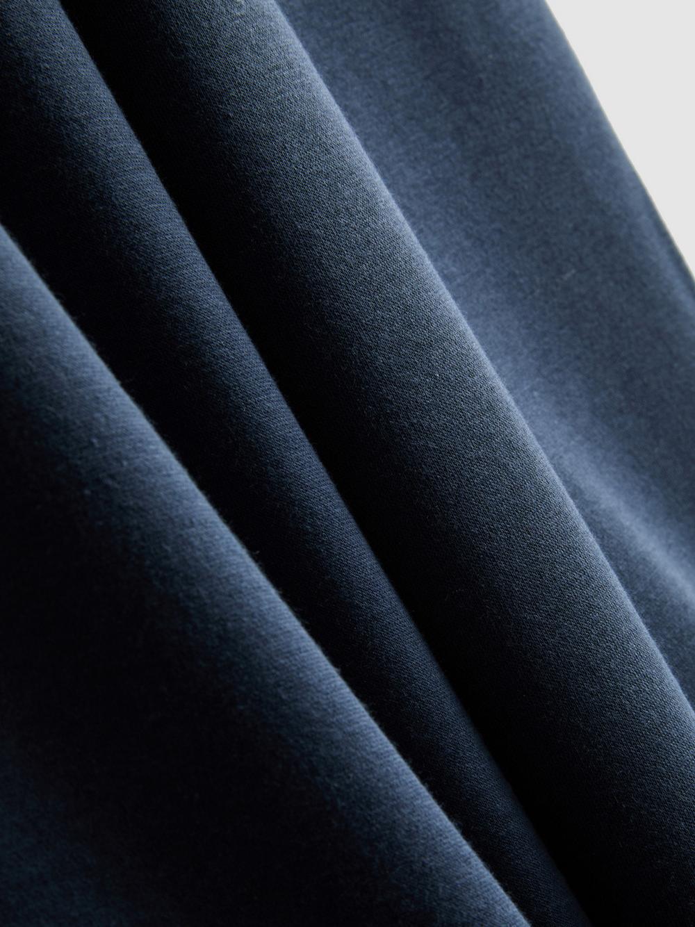 Cotton-Blend Straight-Leg Joggers - Navy