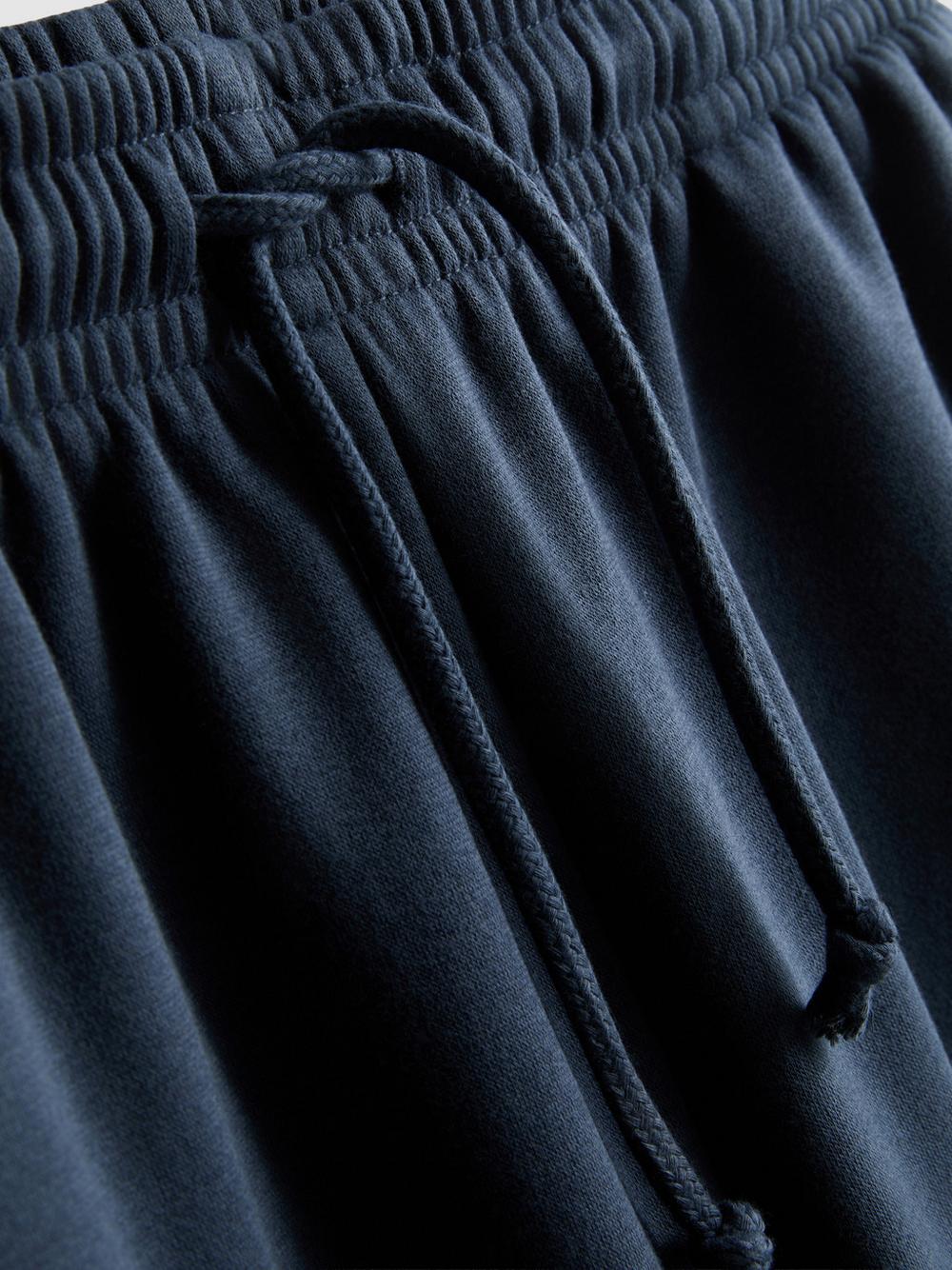 Cotton-Blend Straight-Leg Joggers - Navy