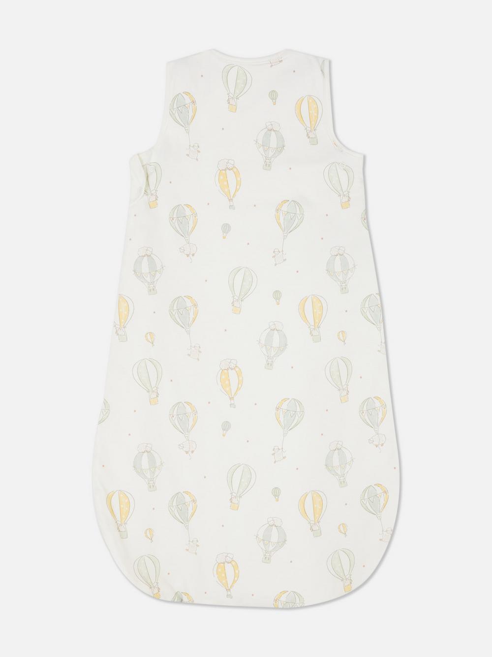 0-18mths | 1.5 Tog Hot Air Balloon Baby Sleep Bag - White