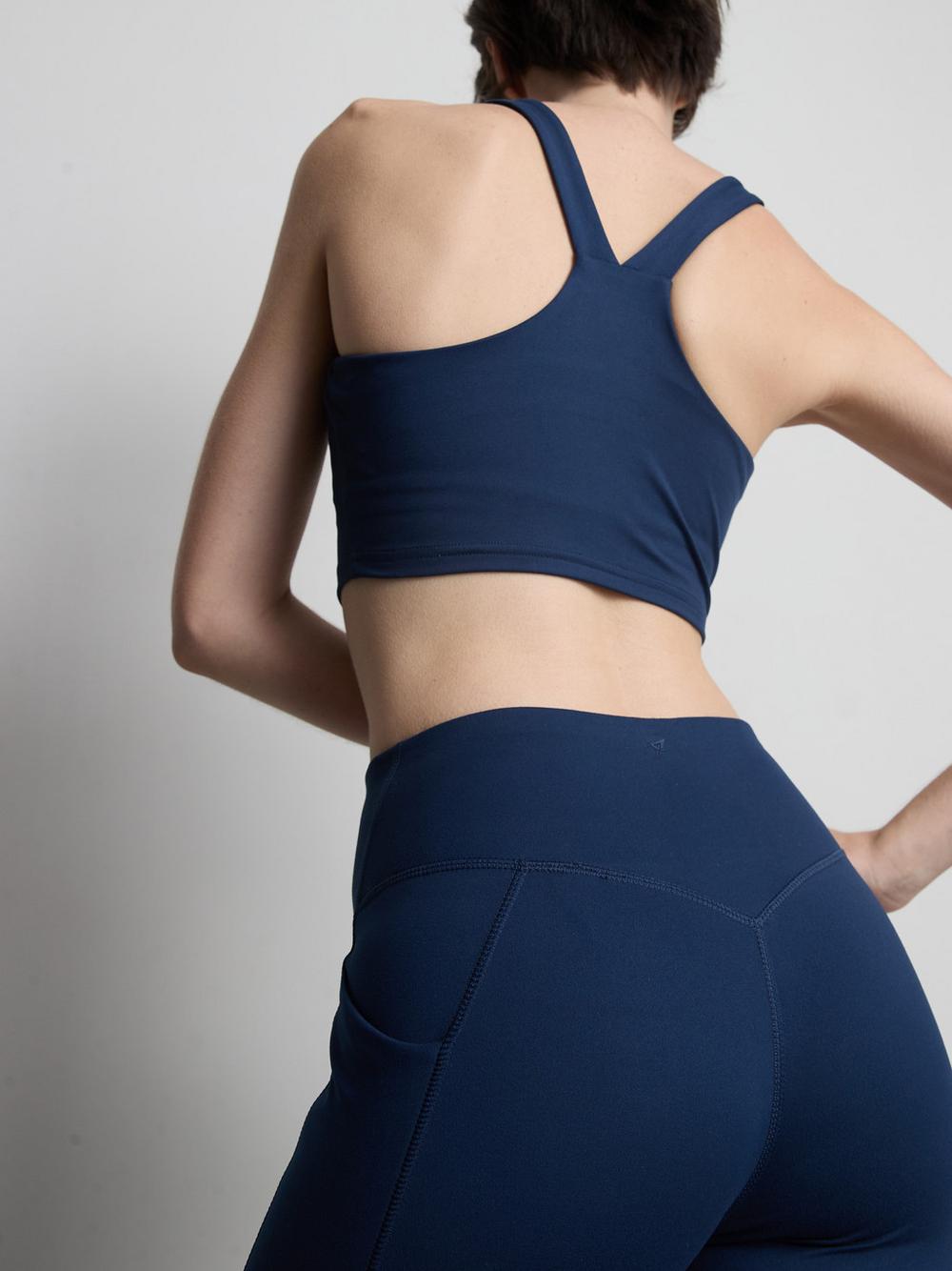 High-Waisted Smooth Support Active Leggings - Navy