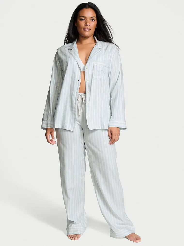 Flannel Long Pajama Set