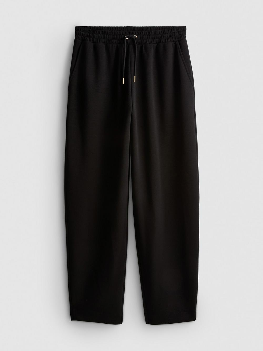 Modal Blend Tapered Joggers - Black