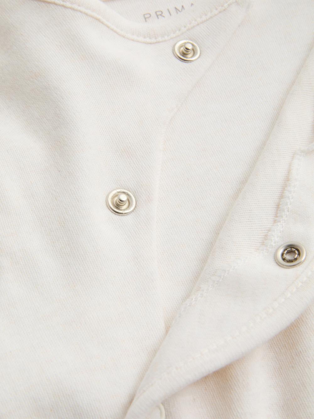 0-9mths | Born in 2026 Wrap Newborn Pajama Onesie - Oatmeal