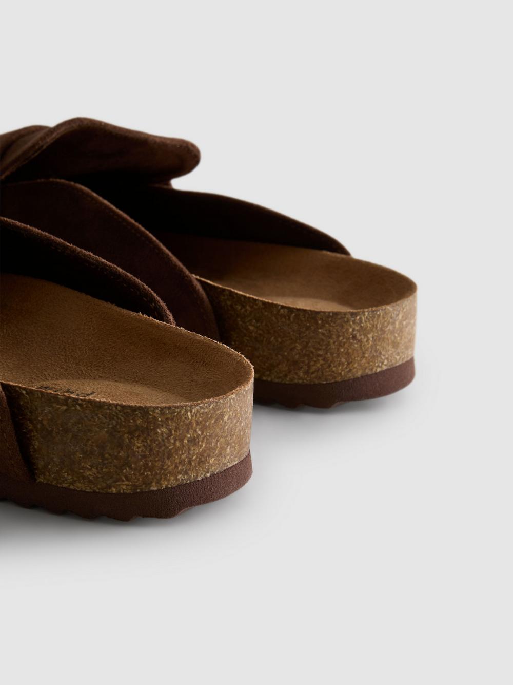 Loafer Clog Sandals - Chocolate
